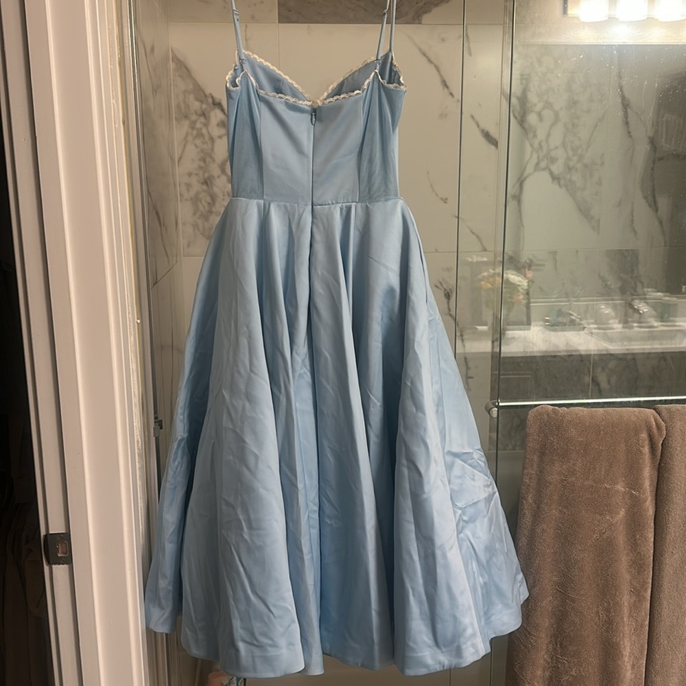 House of CB Mademoiselle Cinderella Blue Midi Dress M NWOT - Picture 15 of 17